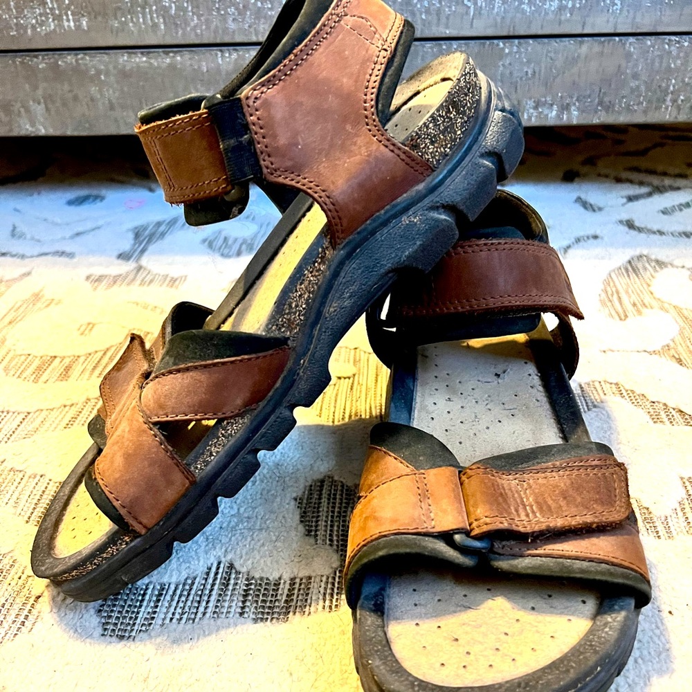 Ecco Brown Sandals  Mens Size 42 8-8.5